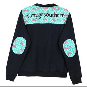 Simply Southern Jacket size S Blue and Pink
